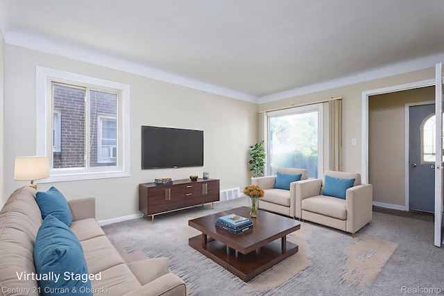 20510 Rosemont Ave, Detroit, MI 48219 - carpeted living area with baseboards