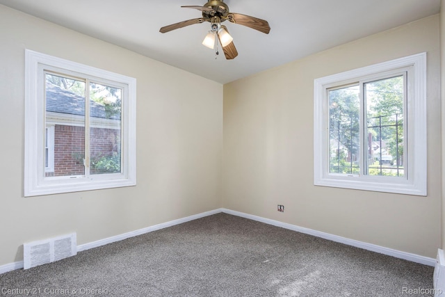 20510 Rosemont Ave, Detroit, MI 48219 - spare room with carpet flooring and ceiling fan