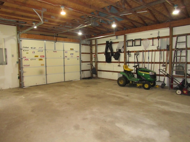 3105 N 26th St, Kalamazoo, MI 49048 - garage with a garage door opener and electric panel