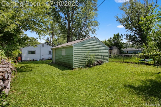 6336 Glenis St, Taylor, MI 48180 - view of yard featuring a shed