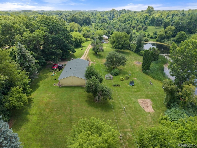 2650 N Lake George Rd, Metamora, MI 48455 - view of subject property with a heavily wooded area