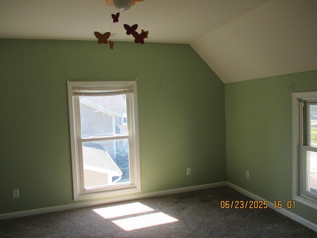 112 E Green St, Hastings, MI 49058 - additional living space featuring carpet floors, plenty of natural light, and lofted ceiling