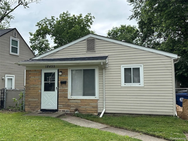 18455 Centralia, Redford, MI 48240 - view of front of house with stone siding and a shingled roof