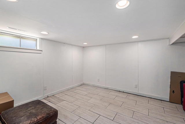 412 N Robert St, Ludington, MI 49431 - basement with recessed lighting