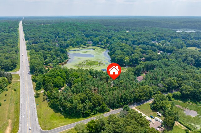 630 N 2nd St, Kalamazoo, MI 49009 - aerial view of property's location with a heavily wooded area
