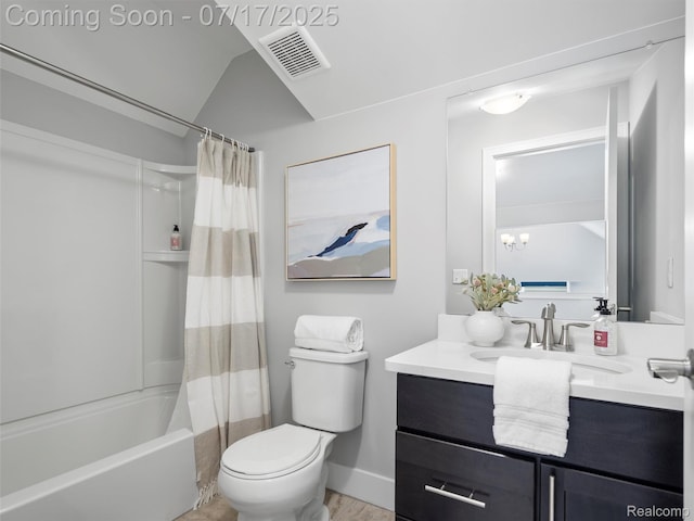 482 Wilson St, Ferndale, MI 48220 - bathroom featuring vanity and shower / bath combo with shower curtain