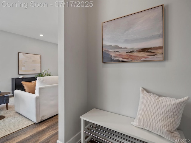 482 Wilson St, Ferndale, MI 48220 - living area featuring wood finished floors and recessed lighting
