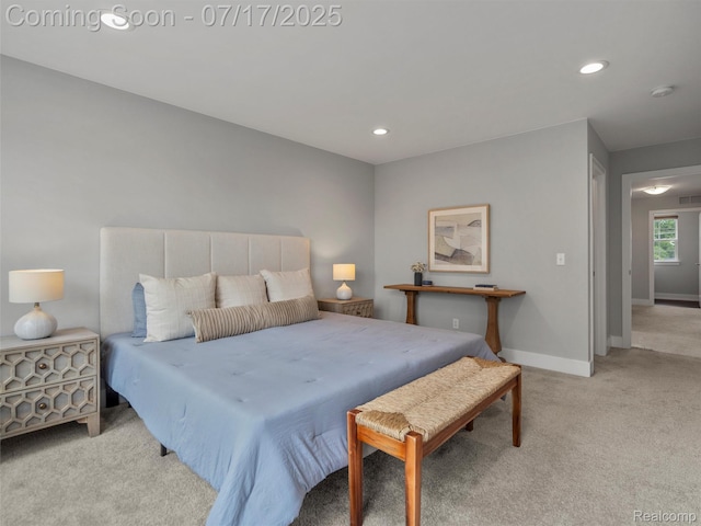 482 Wilson St, Ferndale, MI 48220 - bedroom featuring light colored carpet and recessed lighting