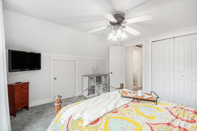 2430 140th Ave, Dorr, MI 49323 - carpeted bedroom featuring a closet and a ceiling fan