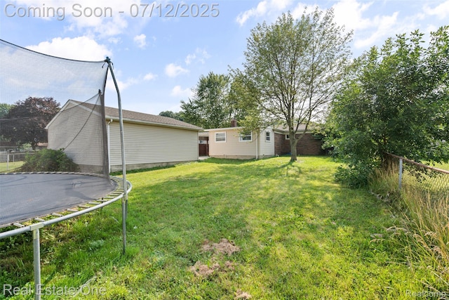 15679 Gulley St, Taylor, MI 48180 - view of yard with a trampoline
