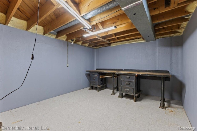 21142 Michael Ct, Saint Clair Shores, MI 48081 - unfinished below grade area with tile patterned floors