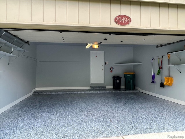 29494 Sylvan Ln Unit 6, Farmington Hills, MI 48334 - garage with baseboards