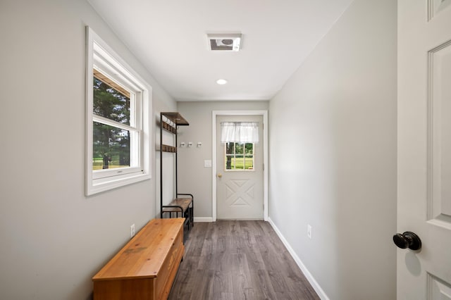 28644 Elm St, Dowagiac, MI 49047 - entryway with wood finished floors and baseboards