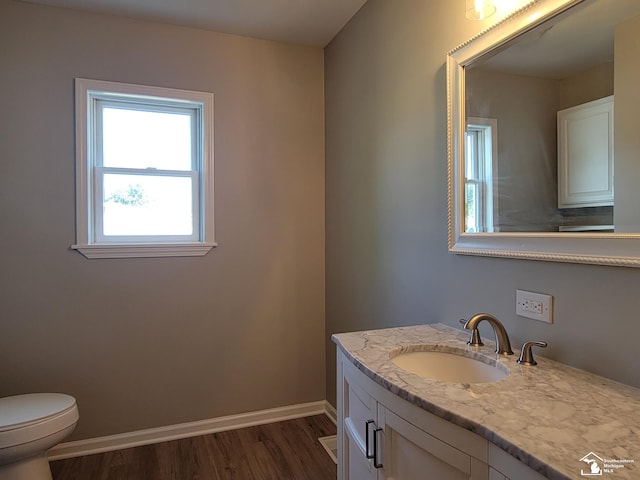 2844 1st St, Monroe, MI 48162 - bathroom featuring vanity and wood finished floors