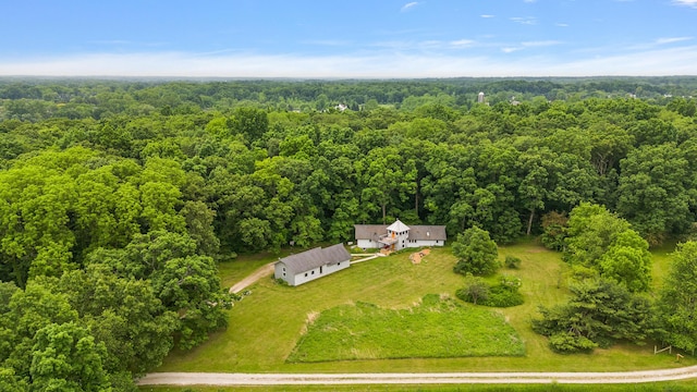 7227 Wheeler Rd, Whitmore Lake, MI 48189 - aerial view of property and surrounding area featuring a forest