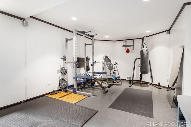 8608 Woodruff Dr SW, Byron Center, MI 49315 - workout room with recessed lighting