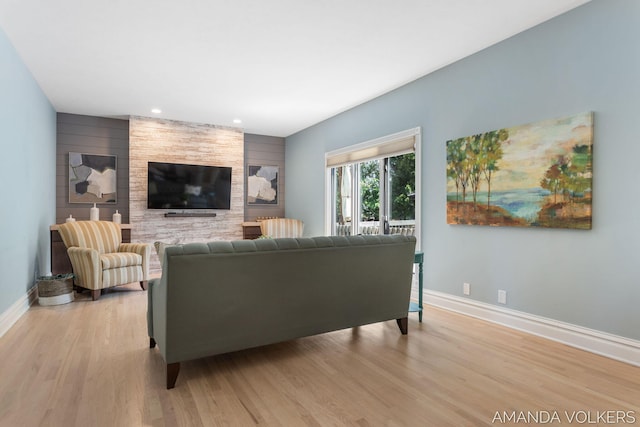 8608 Woodruff Dr SW, Byron Center, MI 49315 - living room featuring light wood finished floors and recessed lighting