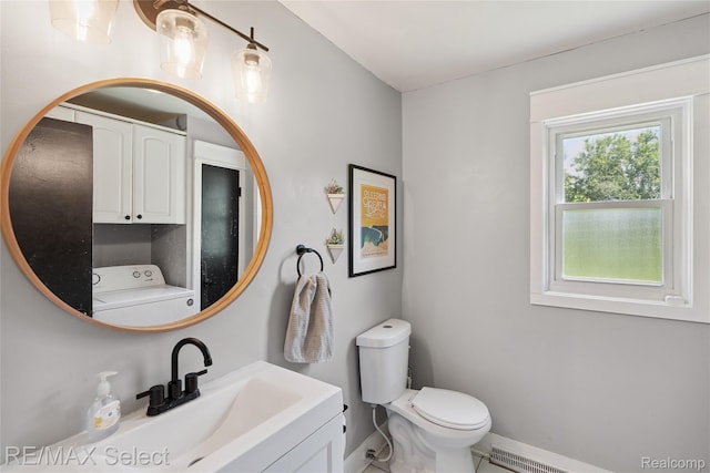 1406 Country View Ln, Flint, MI 48532 - half bath with washer / clothes dryer and vanity