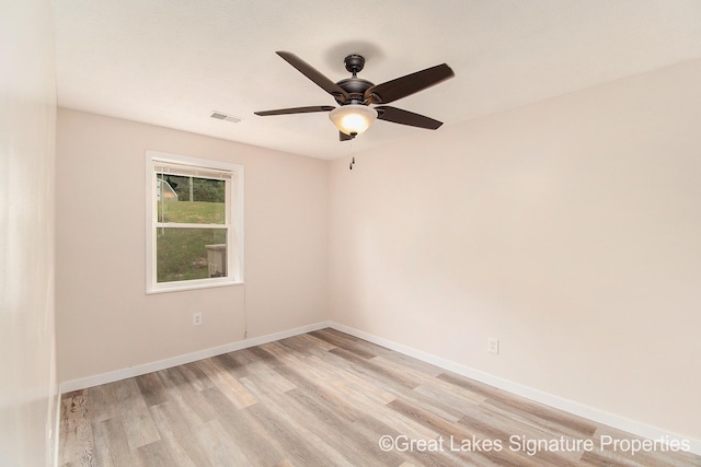 6047 Belding Rd, Belding, MI 48809 - unfurnished room featuring light wood-type flooring and ceiling fan