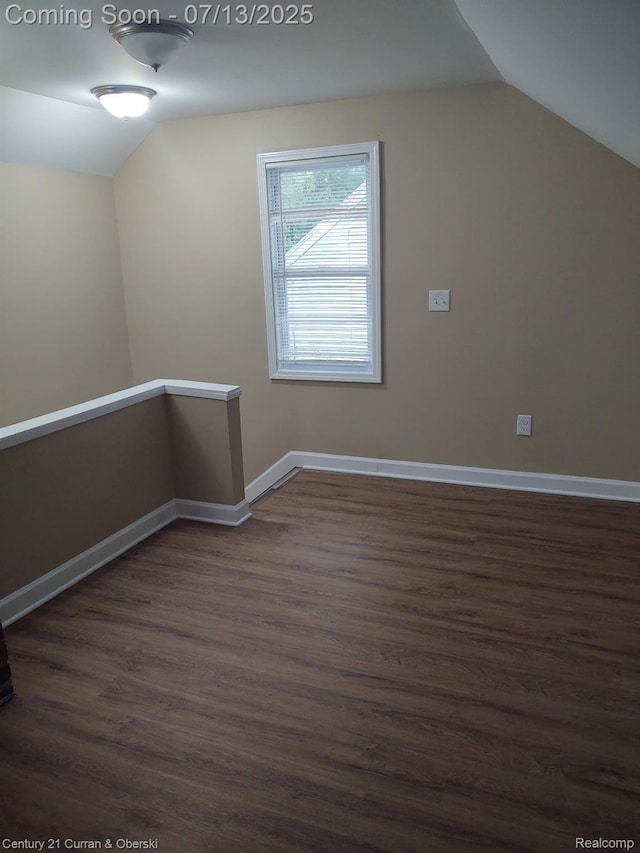 19928 Avon Ave, Detroit, MI 48219 - bonus room featuring vaulted ceiling and dark wood-style floors