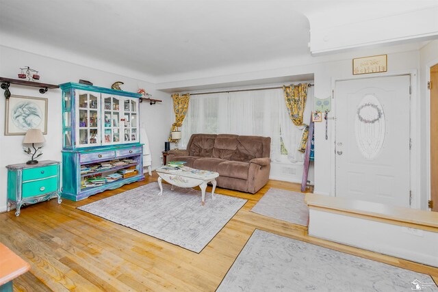 8124 Bailey St, Taylor, MI 48101 - living area with wood finished floors