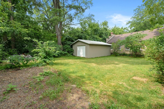 1310 Washington Ave, Kalamazoo, MI 49001 - view of grassy yard with a shed