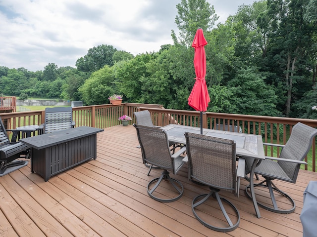 3740 Pristine Ave, Kalamazoo, MI 49048 - deck featuring outdoor dining space