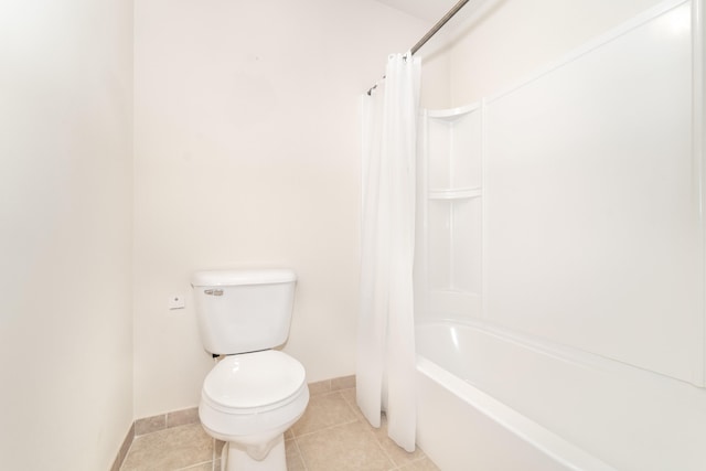 4215 Chandi Ct, Ypsilanti, MI 48197 - full bathroom with shower / tub combo with curtain and tile patterned flooring