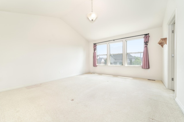 4215 Chandi Ct, Ypsilanti, MI 48197 - unfurnished room with carpet floors and lofted ceiling