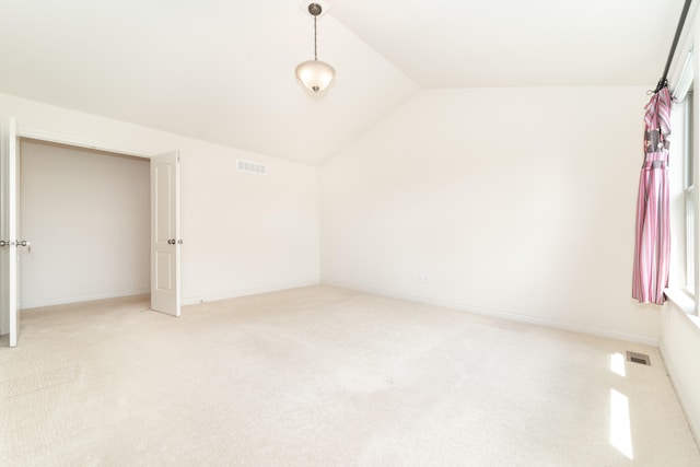 4215 Chandi Ct, Ypsilanti, MI 48197 - additional living space featuring light carpet and vaulted ceiling