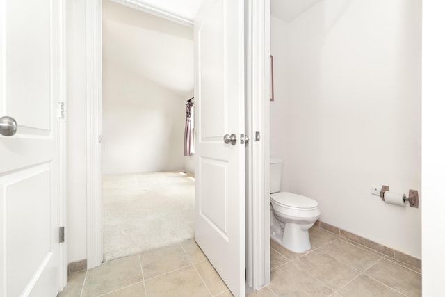 4215 Chandi Ct, Ypsilanti, MI 48197 - bathroom featuring tile patterned floors and lofted ceiling