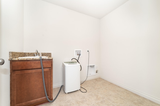 4215 Chandi Ct, Ypsilanti, MI 48197 - laundry area featuring washer hookup and cabinet space