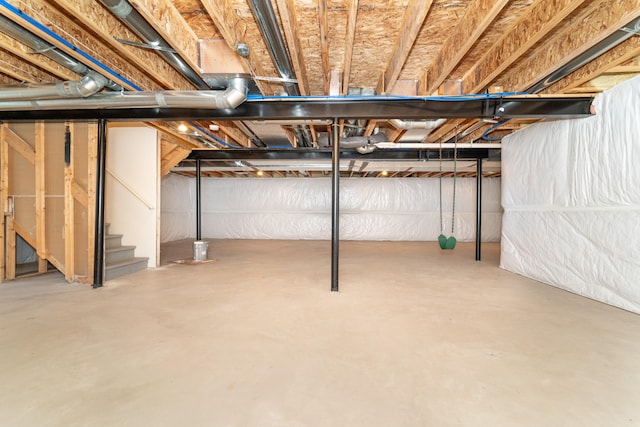 4215 Chandi Ct, Ypsilanti, MI 48197 - unfinished basement featuring stairs