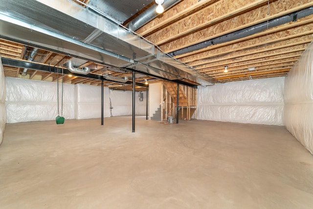 4215 Chandi Ct, Ypsilanti, MI 48197 - unfinished basement with stairs