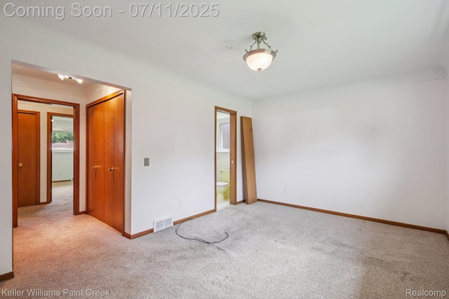 36819 Maas Dr, Sterling Heights, MI 48312 - unfurnished bedroom featuring carpet, ensuite bath, and a closet
