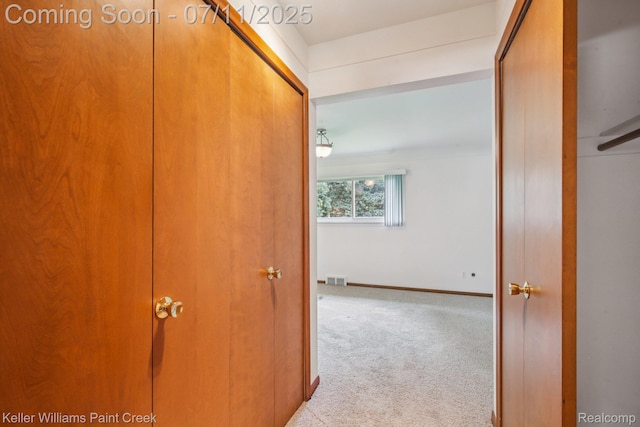 36819 Maas Dr, Sterling Heights, MI 48312 - hallway featuring carpet and baseboards