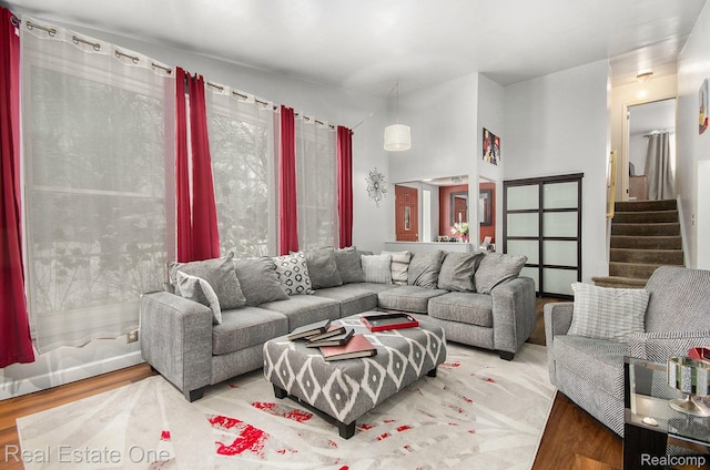 8477 Church Rd, Grosse Ile, MI 48138 - living room featuring wood finished floors