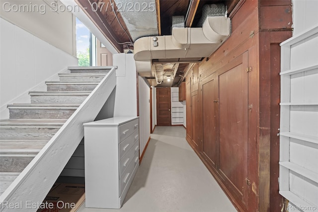 115 Illinois Ave, Pontiac, MI 48341 - basement with stairs