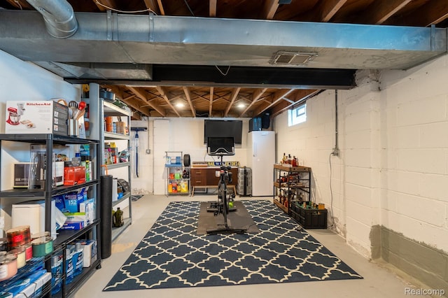 2220 Cummings Ave, Berkley, MI 48072 - basement featuring freestanding refrigerator