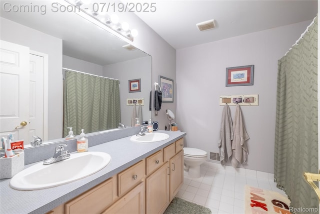 1884 Autumn Glen Dr, Howell, MI 48843 - full bathroom with double vanity, tile patterned flooring, and a shower with shower curtain