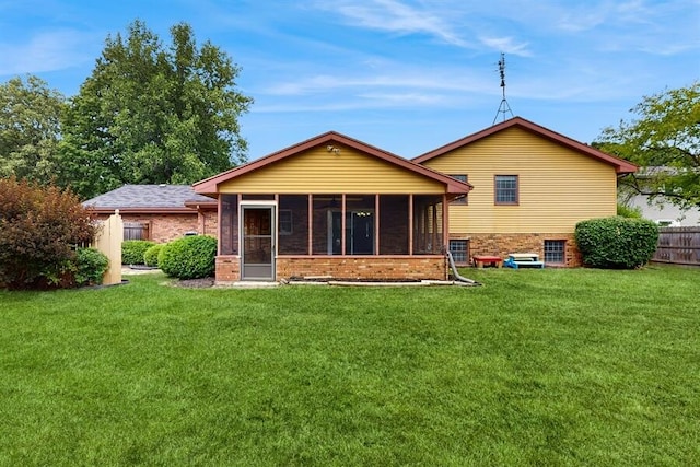 1330 Desmond St, Saint Joseph, MI 49085 - back of property with brick siding and a sunroom