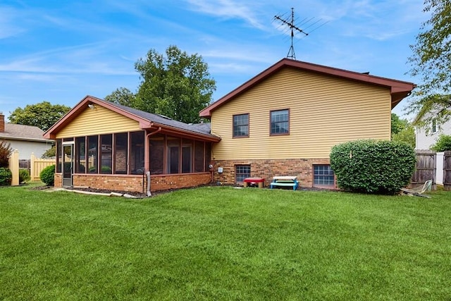 1330 Desmond St, Saint Joseph, MI 49085 - rear view of house with a sunroom and brick siding