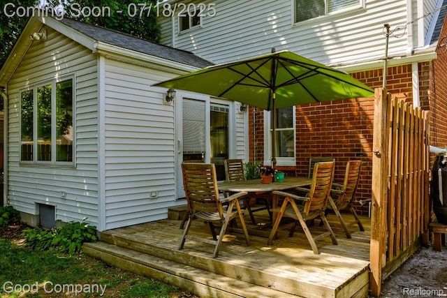 1517 W Troy St, Ferndale, MI 48220 - deck featuring outdoor dining area