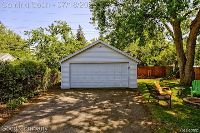 1517 W Troy St, Ferndale, MI 48220 - view of detached garage