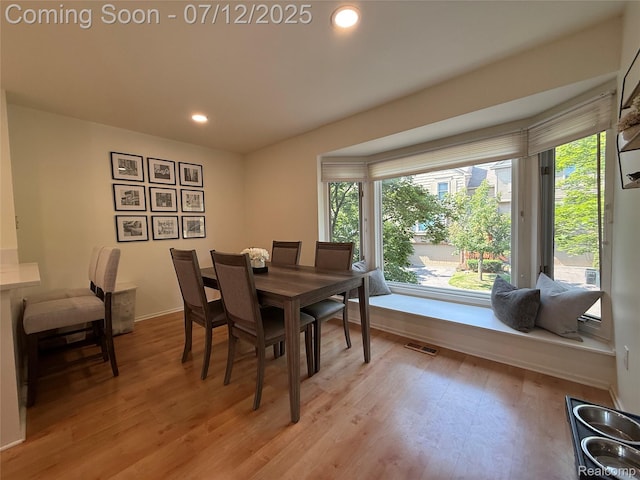 4178 Breckenridge Dr, West Bloomfield, MI 48322 - dining area with light wood-style floors and recessed lighting