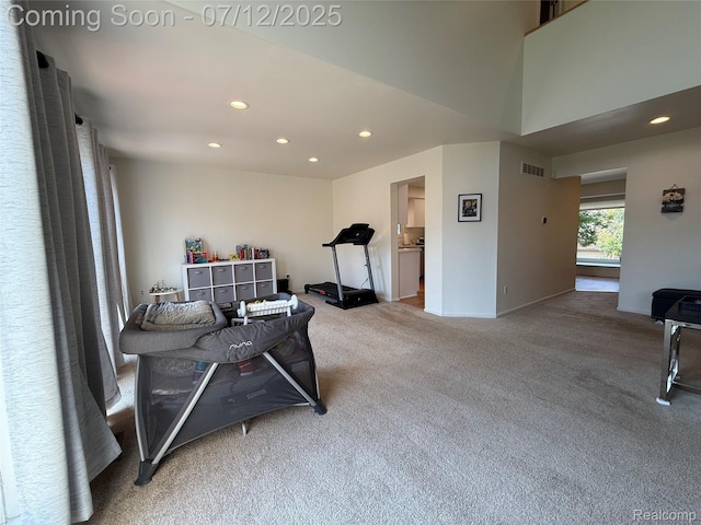 4178 Breckenridge Dr, West Bloomfield, MI 48322 - living room with carpet flooring and recessed lighting