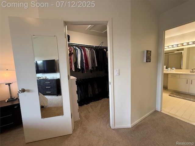 4178 Breckenridge Dr, West Bloomfield, MI 48322 - carpeted bedroom with ensuite bathroom and a walk in closet