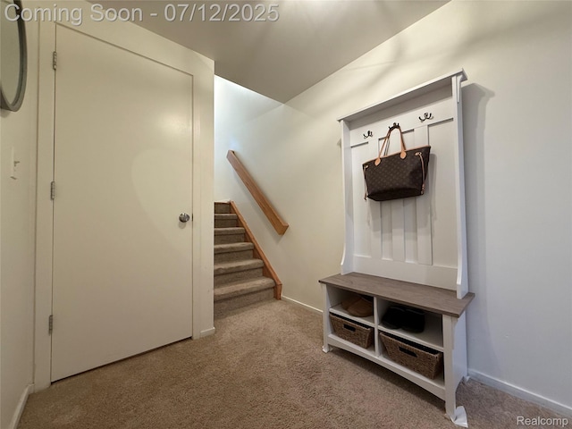 4178 Breckenridge Dr, West Bloomfield, MI 48322 - mudroom with carpet floors and baseboards