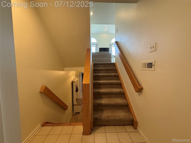 4178 Breckenridge Dr, West Bloomfield, MI 48322 - stairs with tile patterned flooring and baseboards