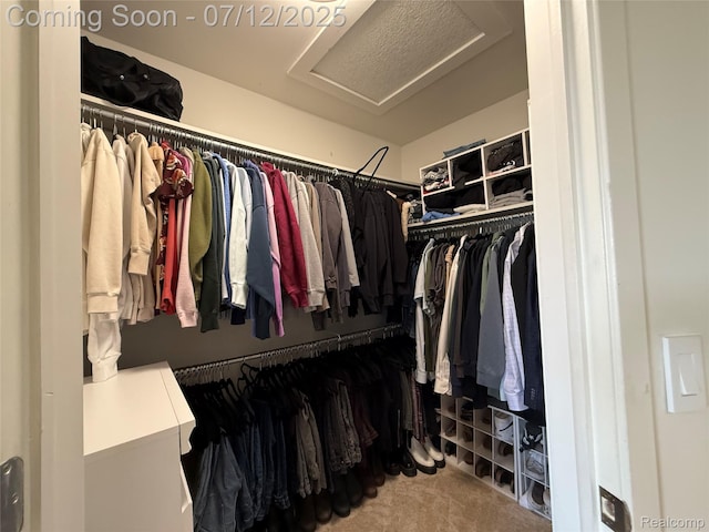 4178 Breckenridge Dr, West Bloomfield, MI 48322 - walk in closet featuring attic access